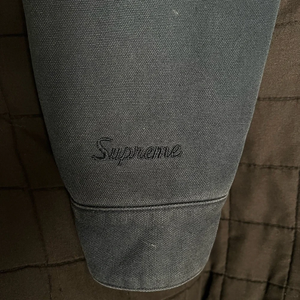 Supreme Navy S Canvas Coaches Jacket Size Large F/W 2012 - Picture 3 of 4